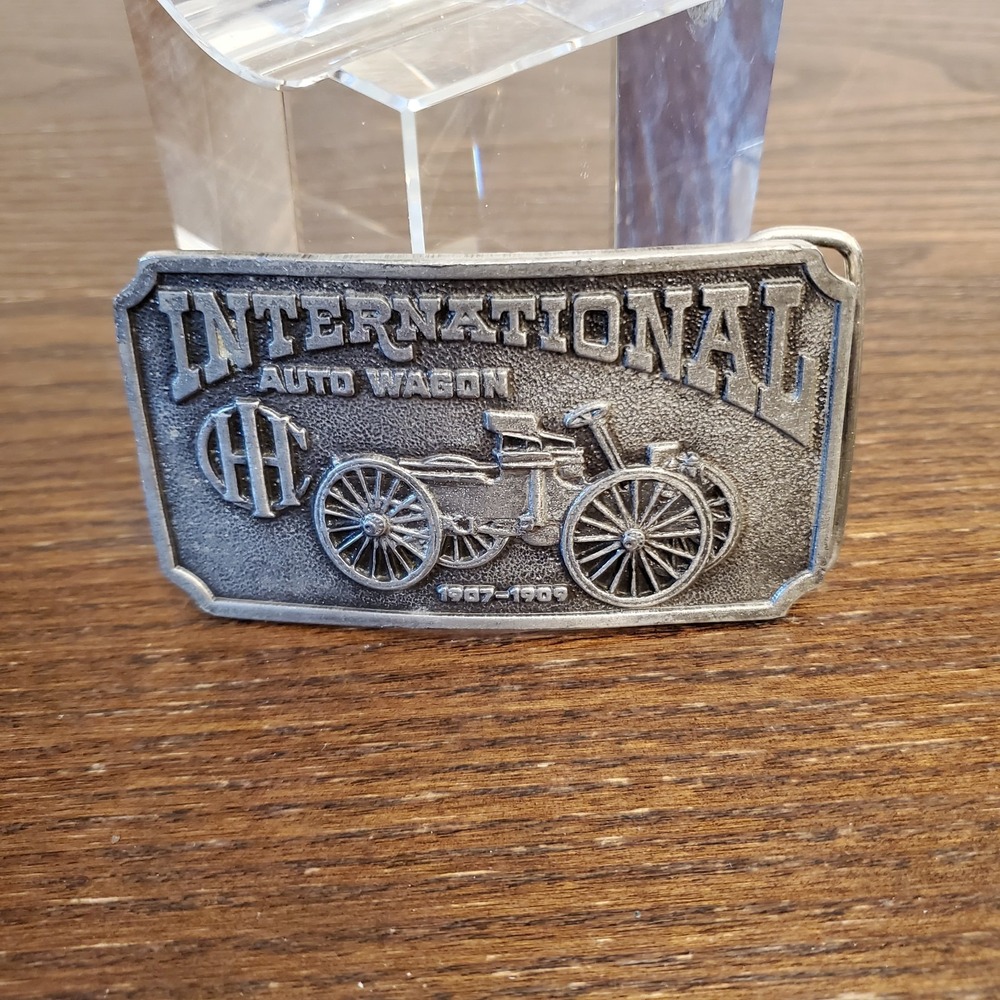 Vtg Limited Edition 1974 International Auto Wagon‎ Belt Buckle by Bergamot - Picture 9 of 9